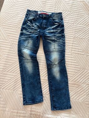 Encrypted nyc
Boys Dark Blue Washed Jeans -
Size 12